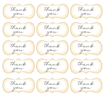 thank you label printable sheet template